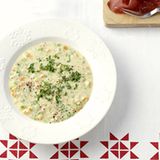 Grießsuppe mit Bündnerfleisch