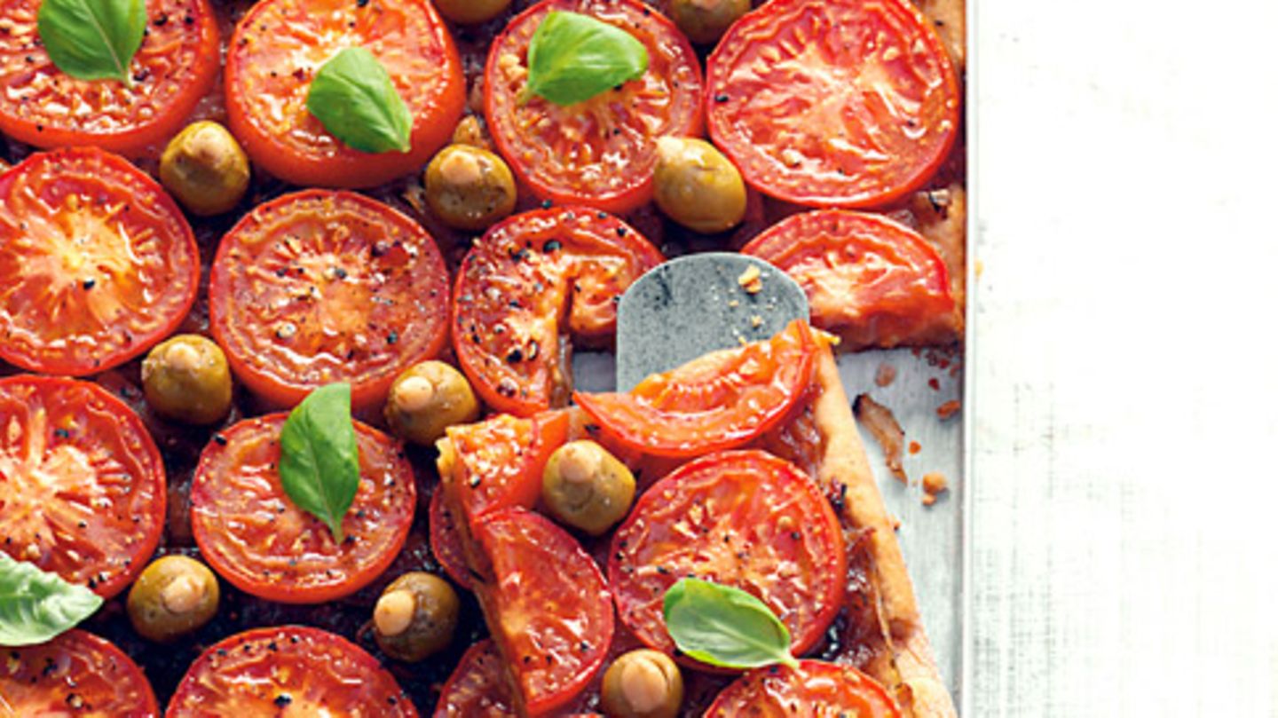 Tomatenkuchen vom Blech Rezept