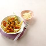 Penne mit Kürbissugo