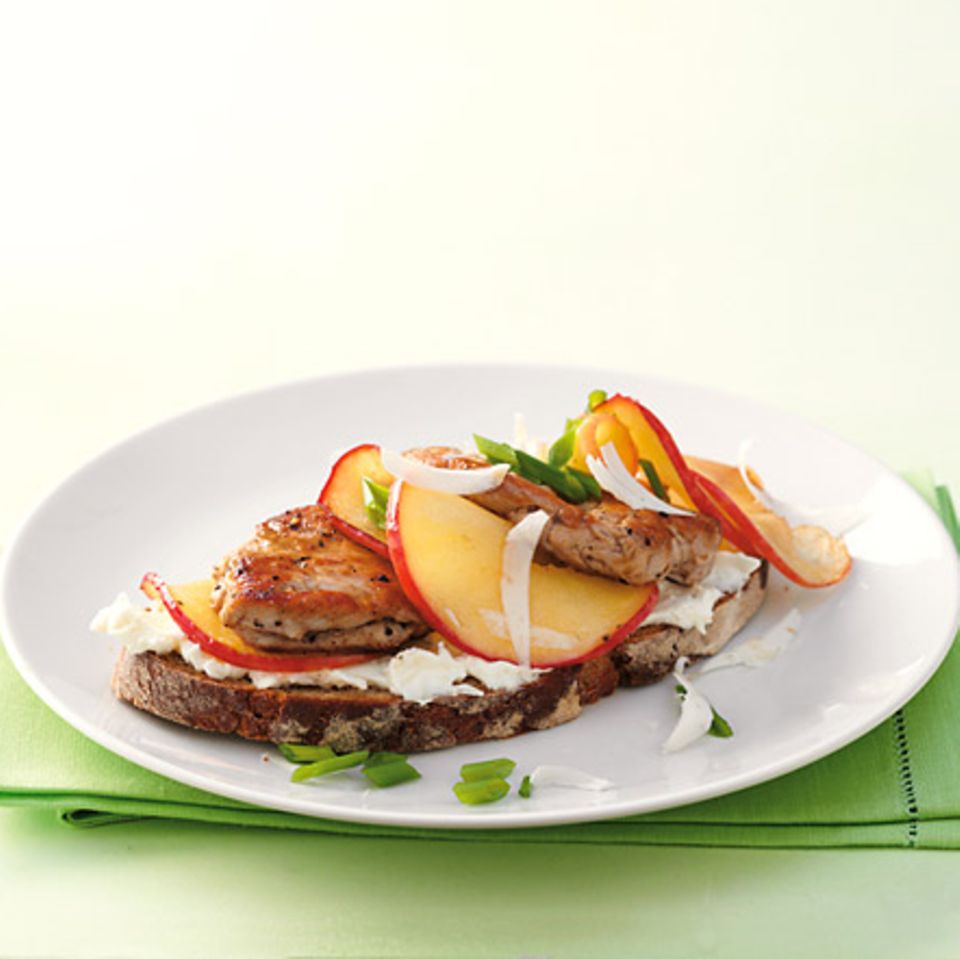 Steak-Apfel-Brot