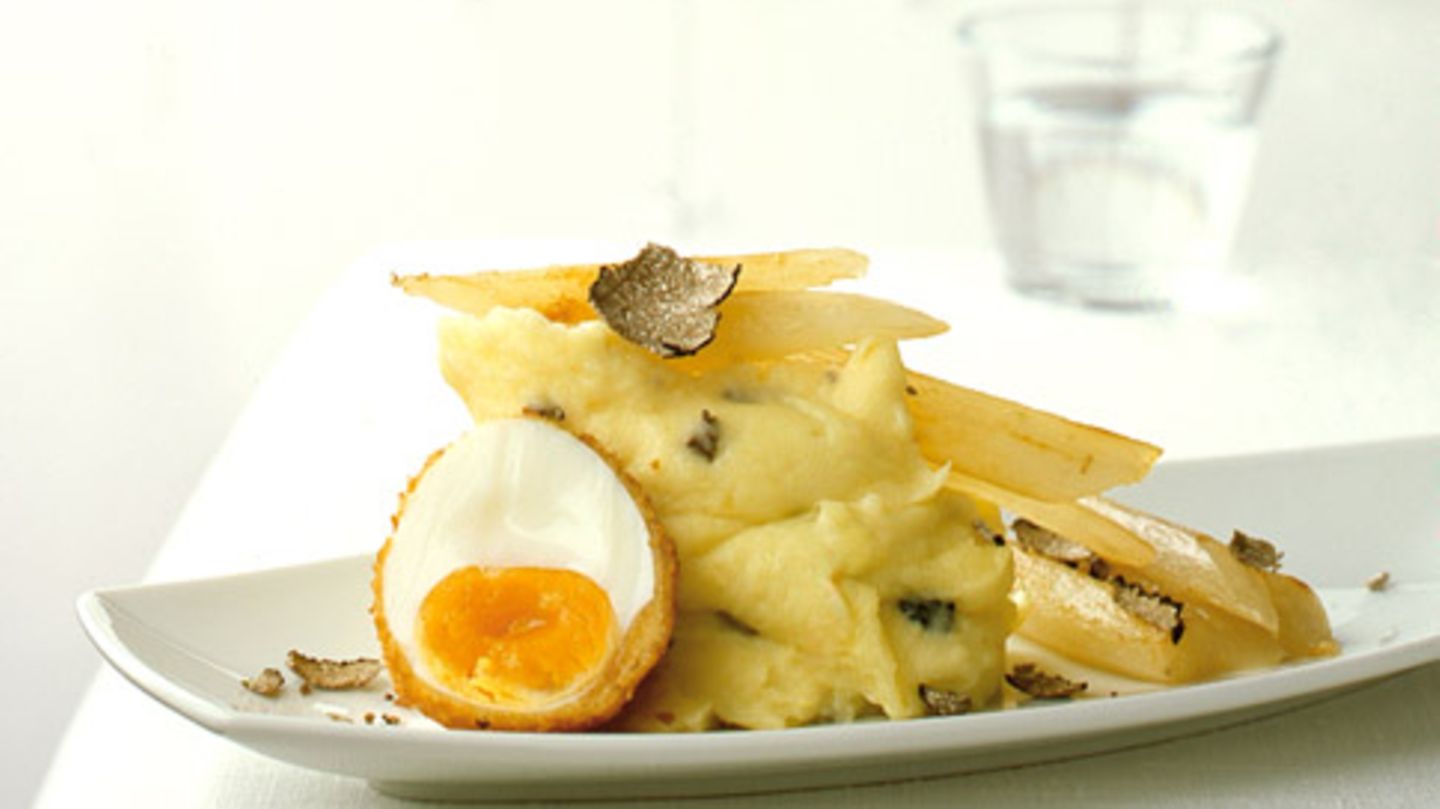 Kartoffel-Trüffel-Püree mit Schwarzwurzeln Rezept