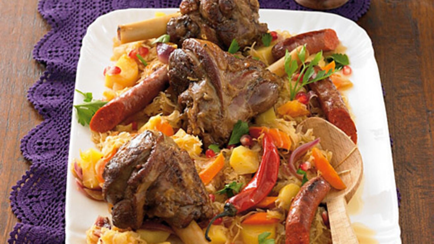 Lamm-Sauerkraut-Topf Rezept