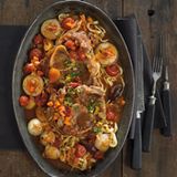 Fettuccine mit Ossobuco und Safran