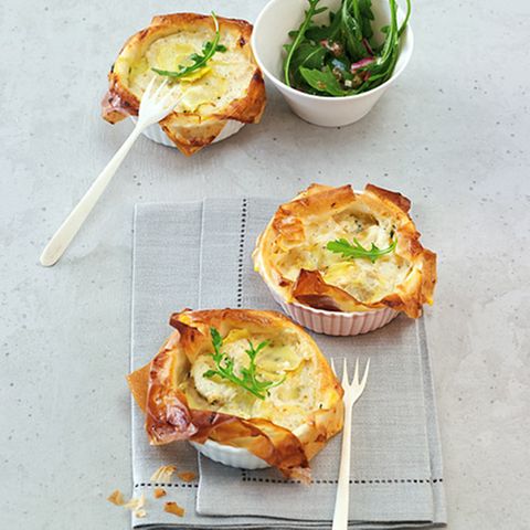 Kartoffeltörtchen mit Rauke