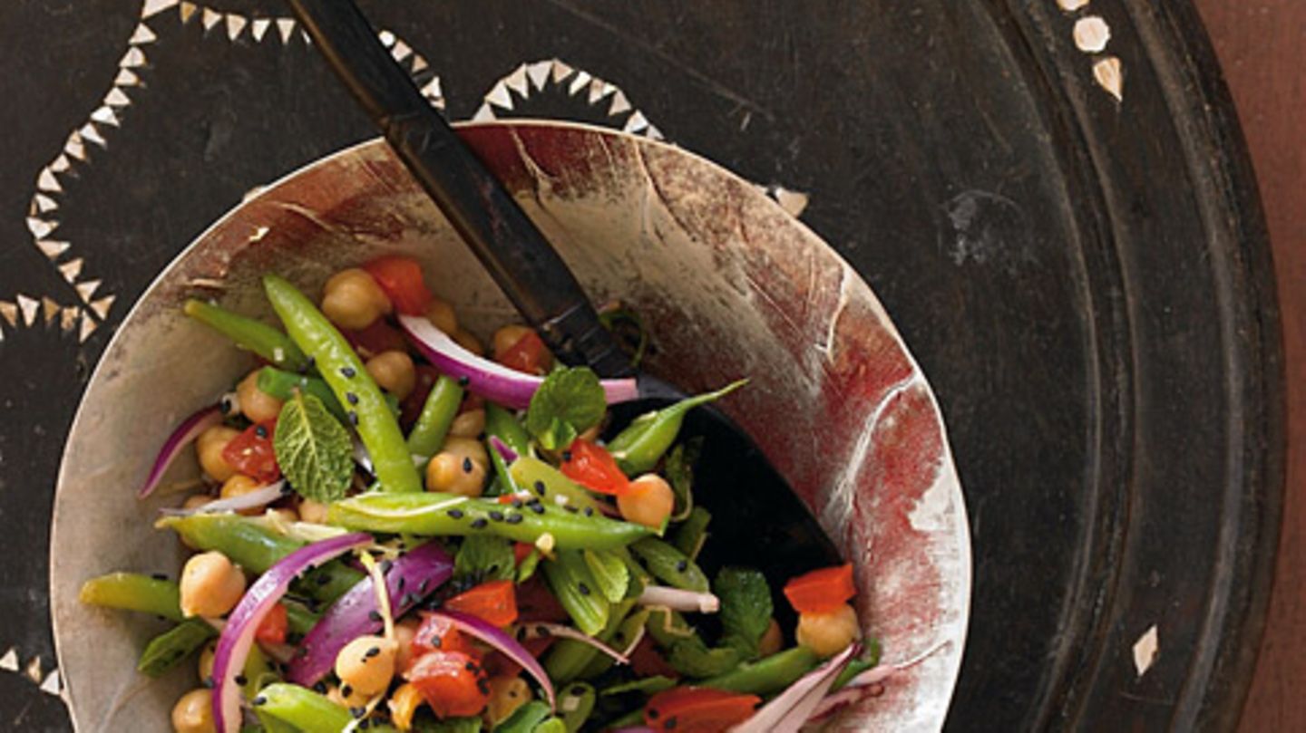 Kichererbsensalat mit Minze Rezept