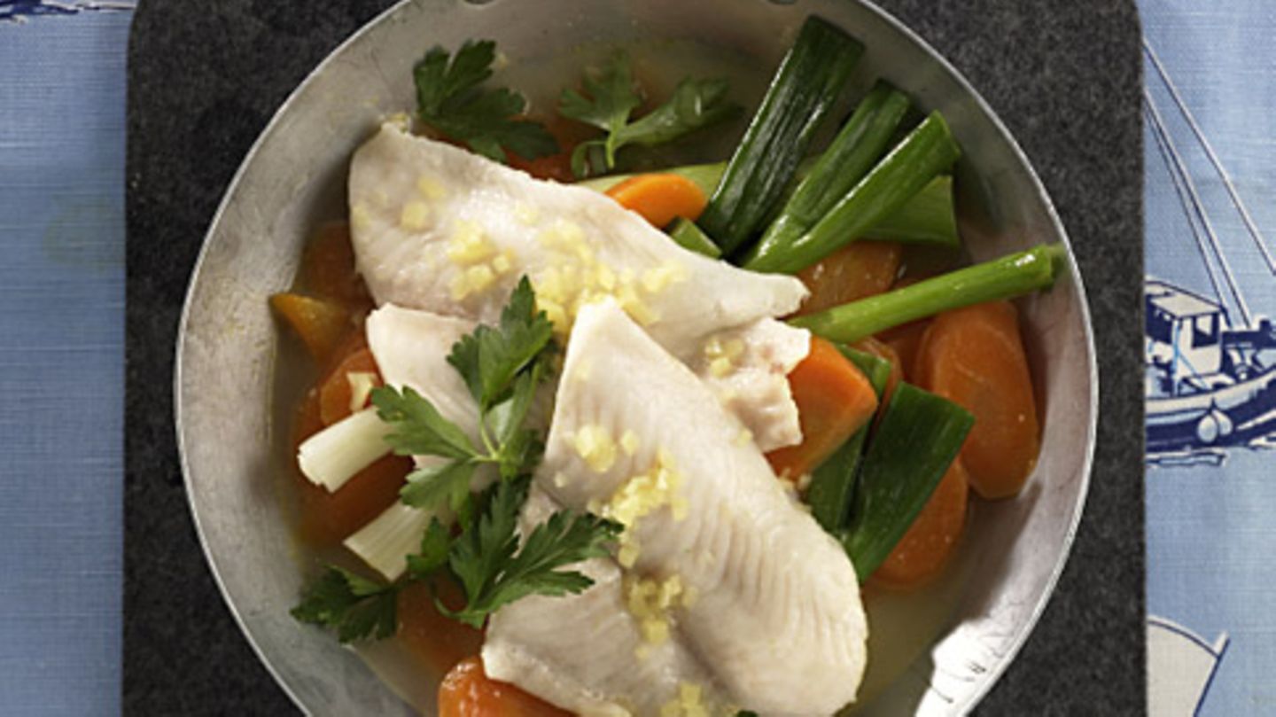 Pfannengemüse mit Fisch Rezept