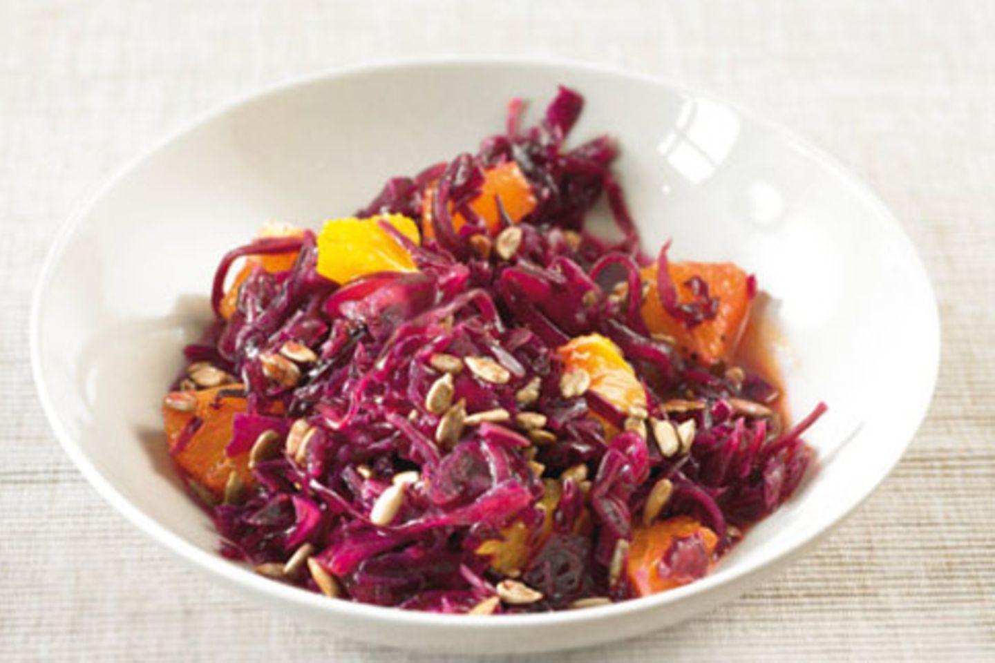 Rotkohl Orangen Salat Rezept Essen Und Trinken