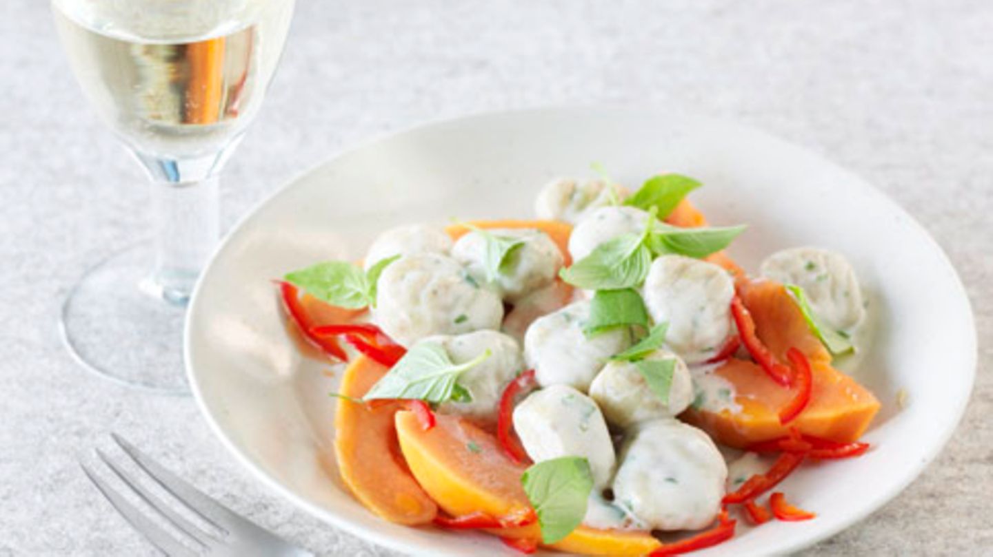 Papayasalat und Limettensauce Rezept