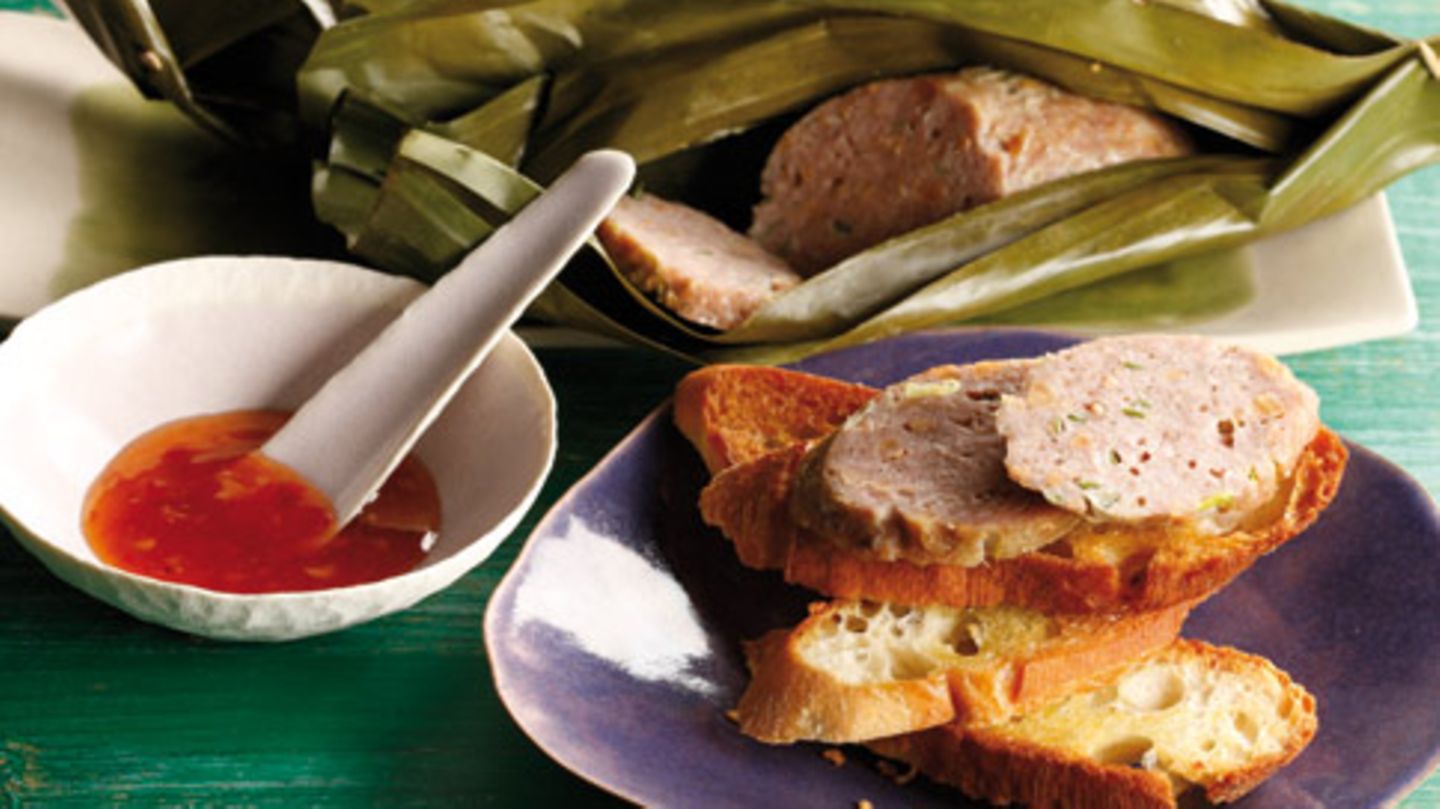 Zimt-Schweinehack im Bananenblatt Rezept