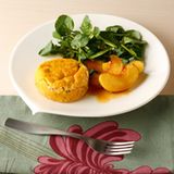 Möhren-Soufflé mit Brunnenkresse