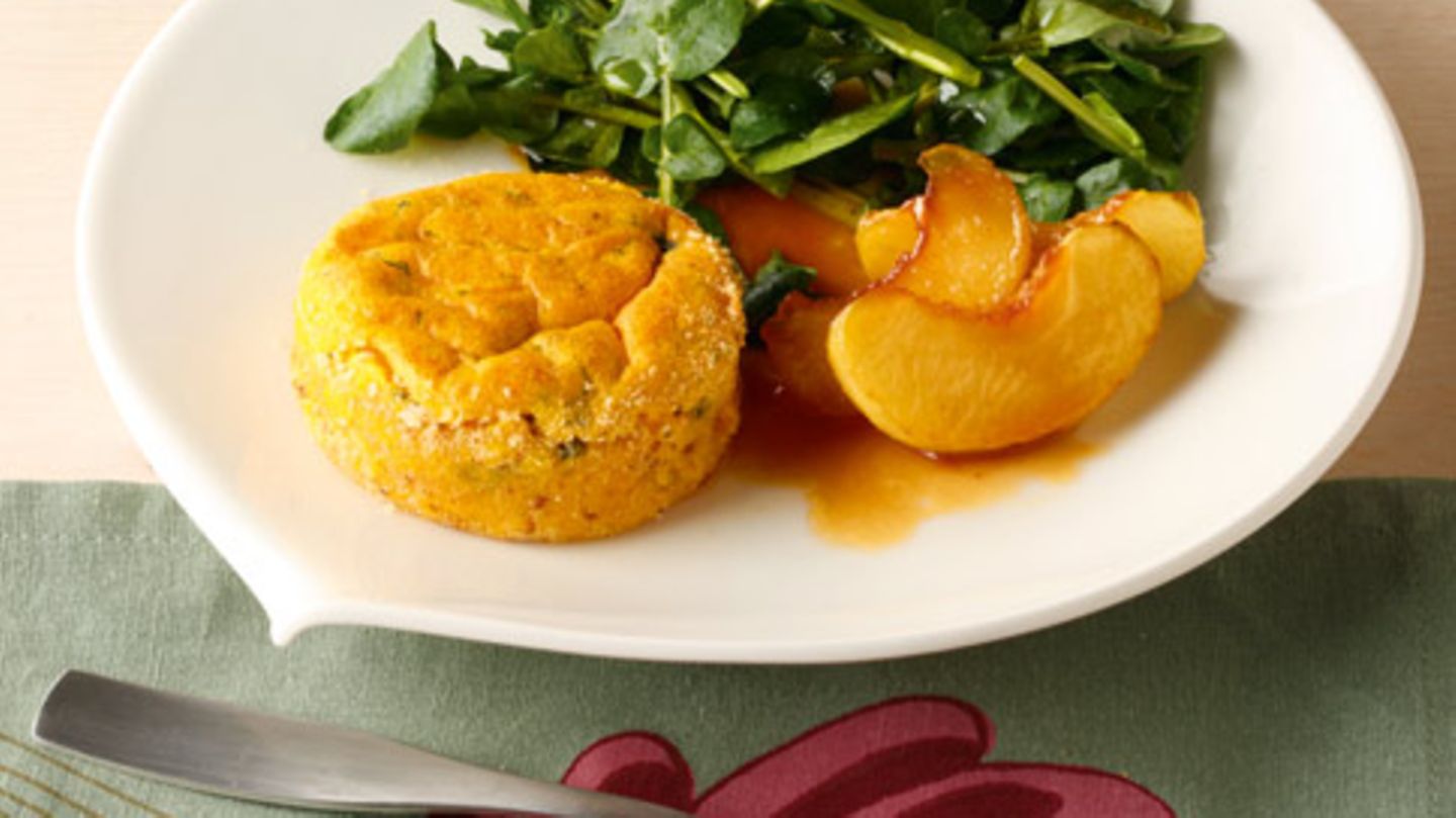 Möhren-Soufflé mit Brunnenkresse Rezept