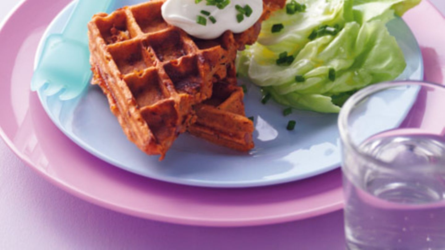 Pizzawaffeln Rezept