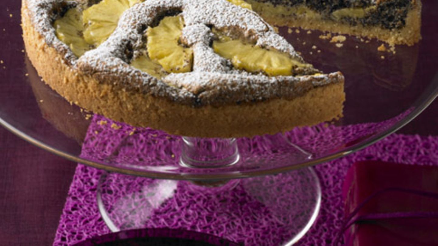 Mohn-Ananas-Tarte Rezept