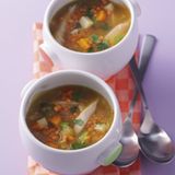 Linsensuppe mit Hähnchen