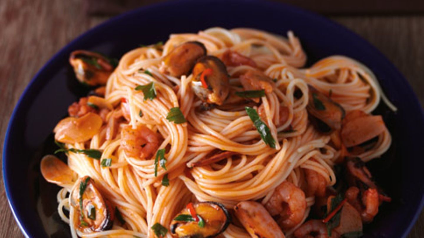 Capellini mit Meeresfrüchten Rezept - [ESSEN UND TRINKEN]