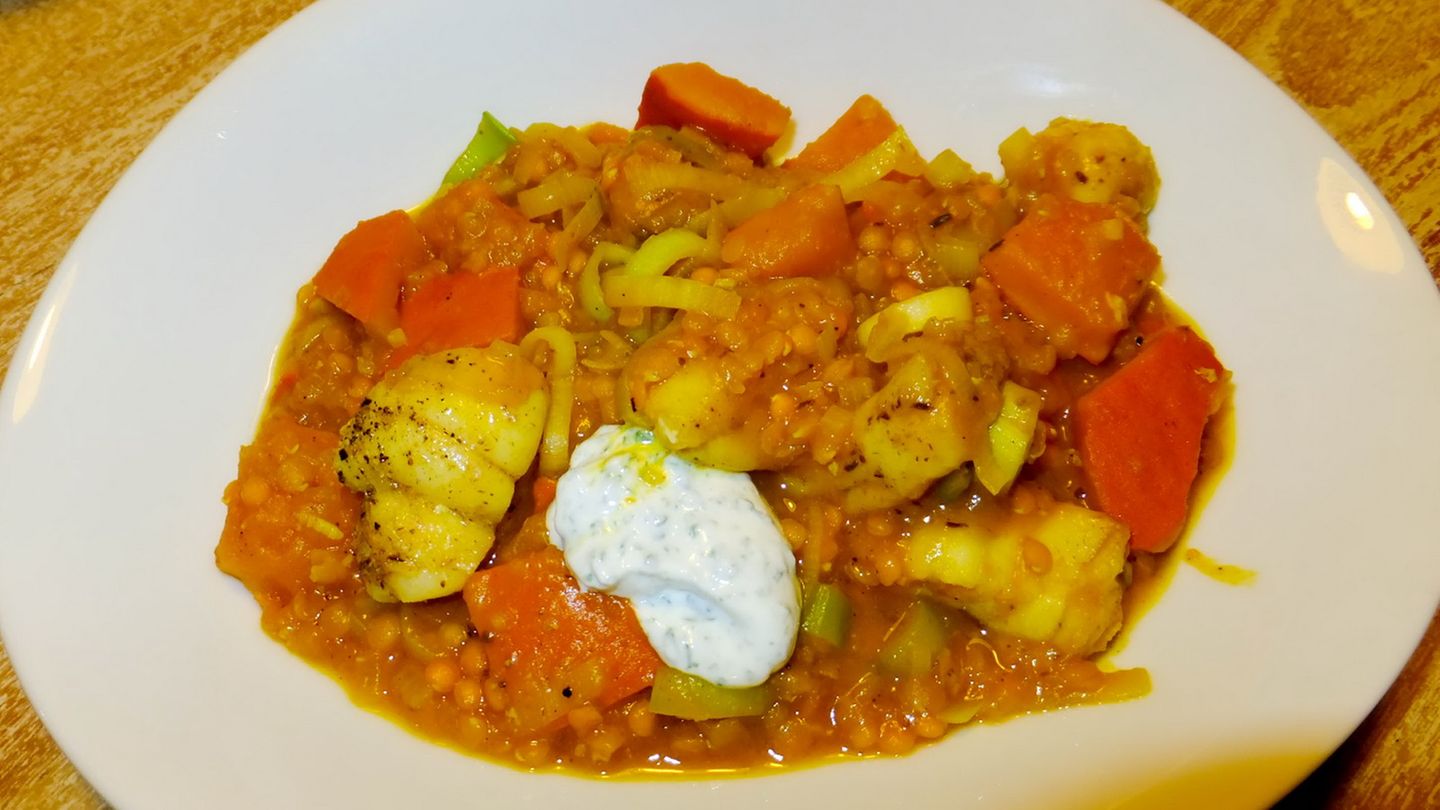 Kürbiseintopf mit Linsen Rezept