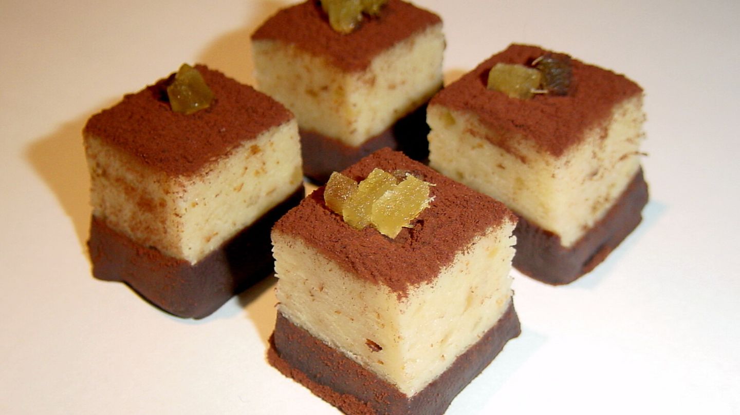 Marzipan-Ingwer-Würfel Rezept