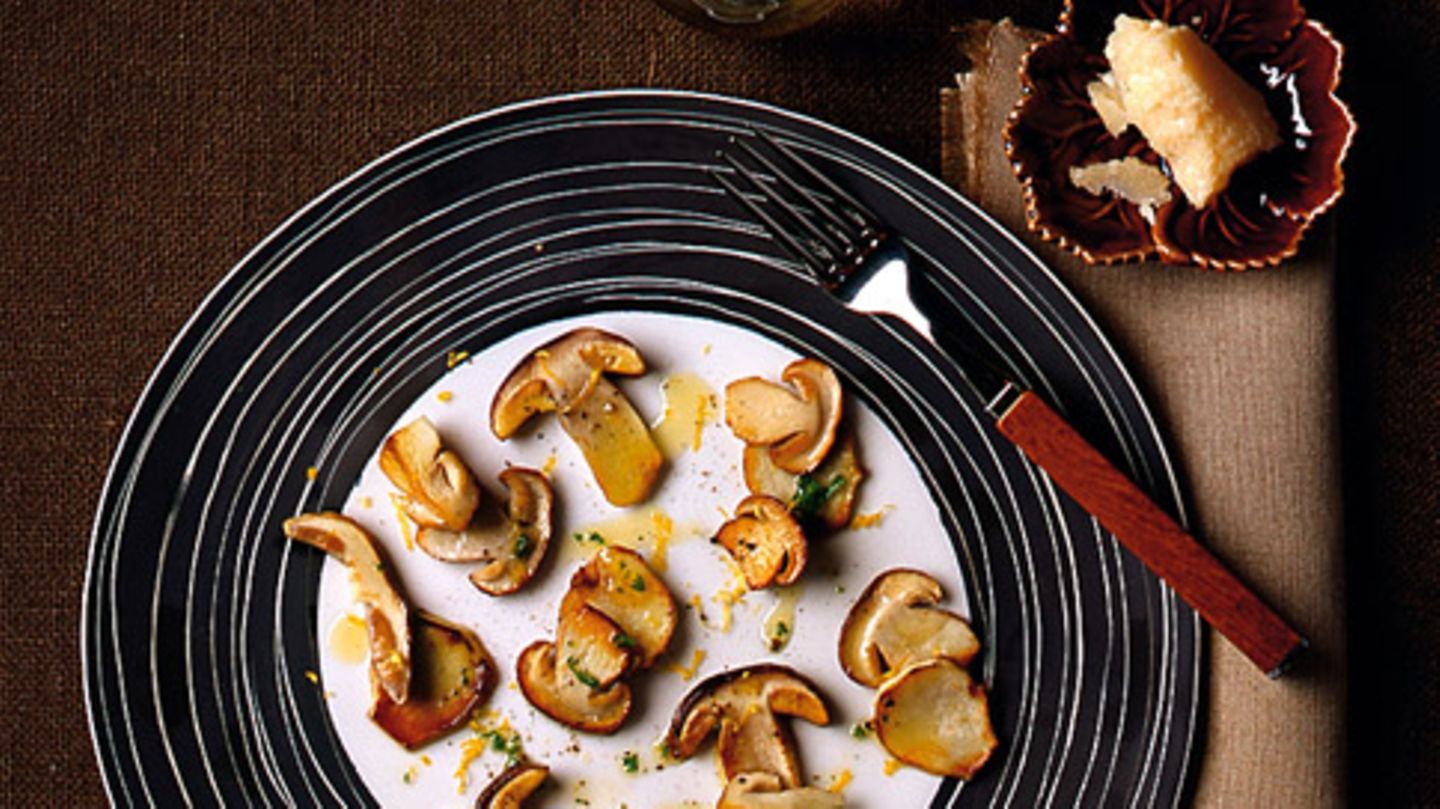 Gebratene Steinpilze mit Zitrone Rezept