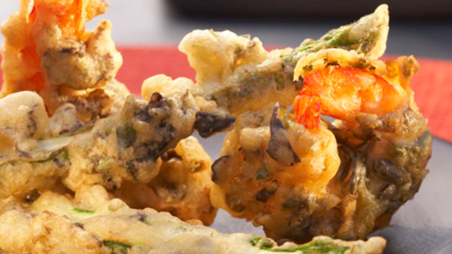 Tempura mit Algenflocken Rezept