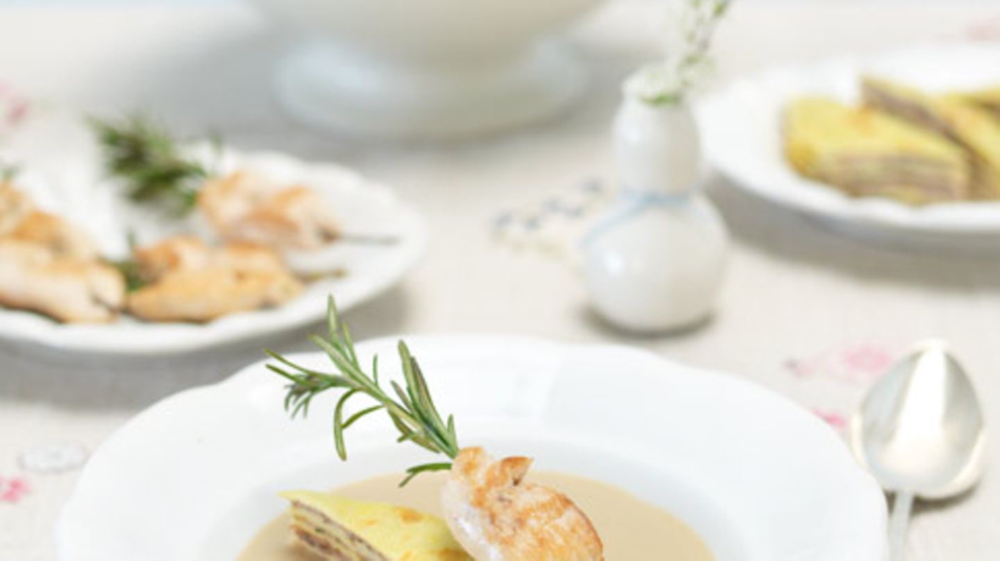 Crépe-Pilz-Kuchen Rezept