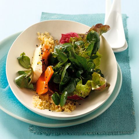Brunnenkresse-Salat mit Papaya