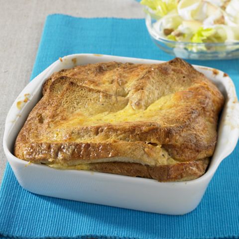 Käse-Brot-Auflauf