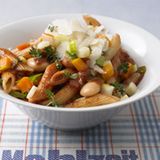 Nudeln mit Bohnen-Sugo