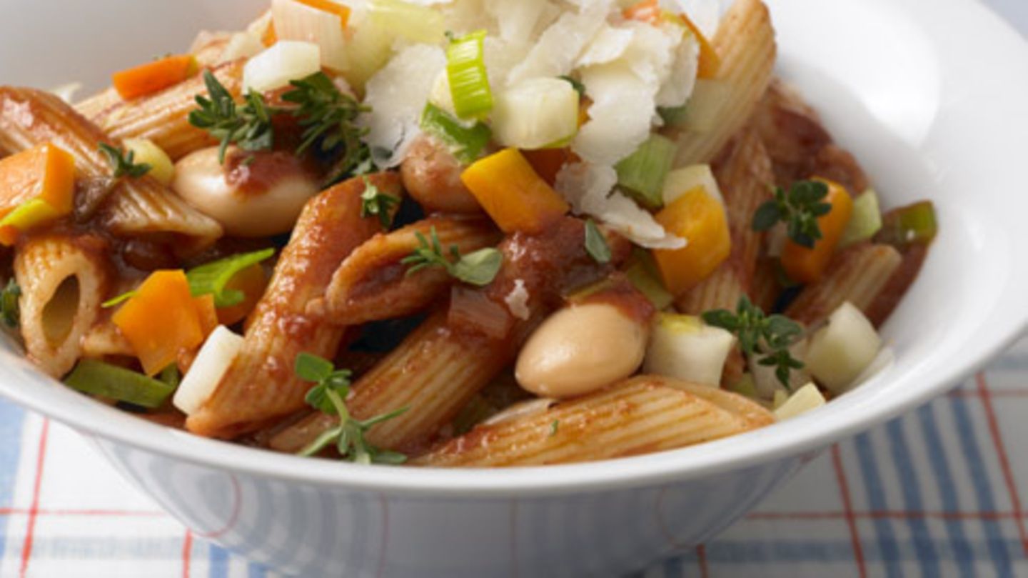 Nudeln mit Bohnen-Sugo Rezept - [ESSEN UND TRINKEN]