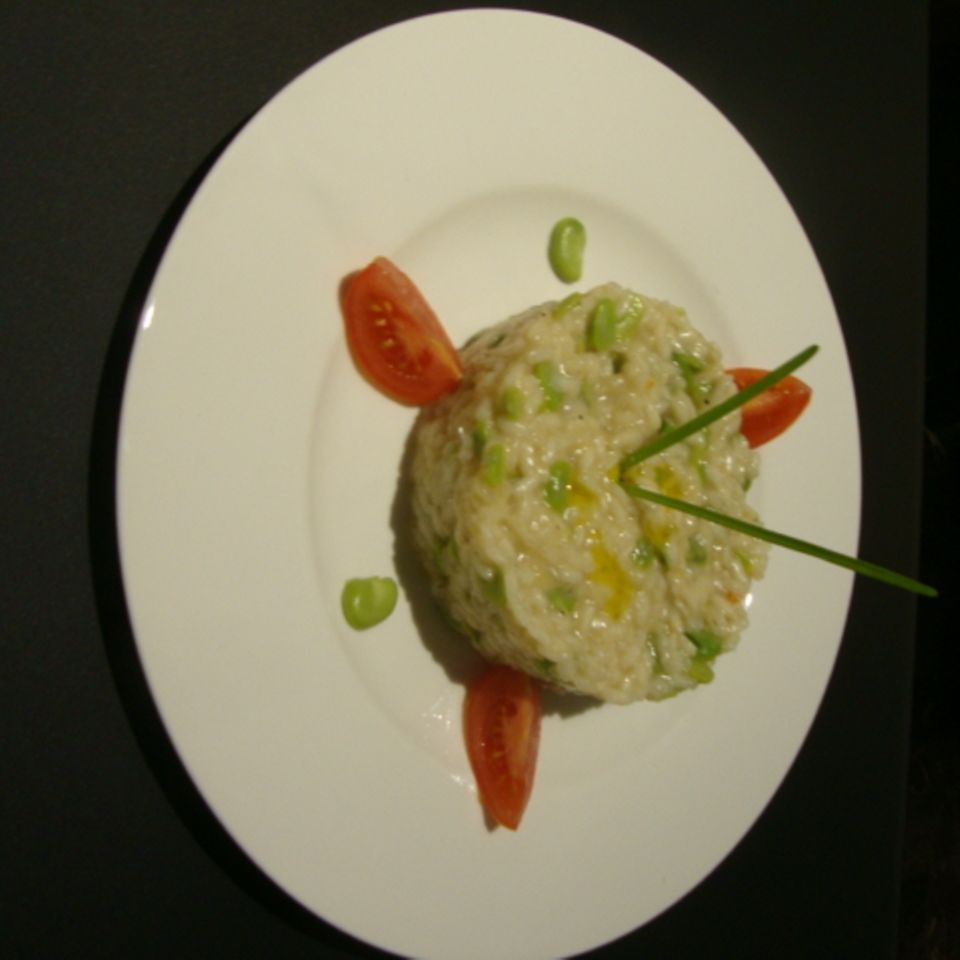 Risotto mit dicken Bohnen Rezept - [ESSEN UND TRINKEN]