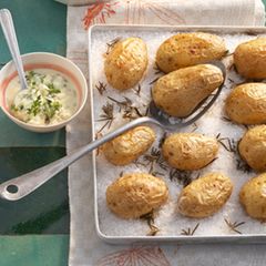 Junge Kartoffeln mit Kresse-Remoulade