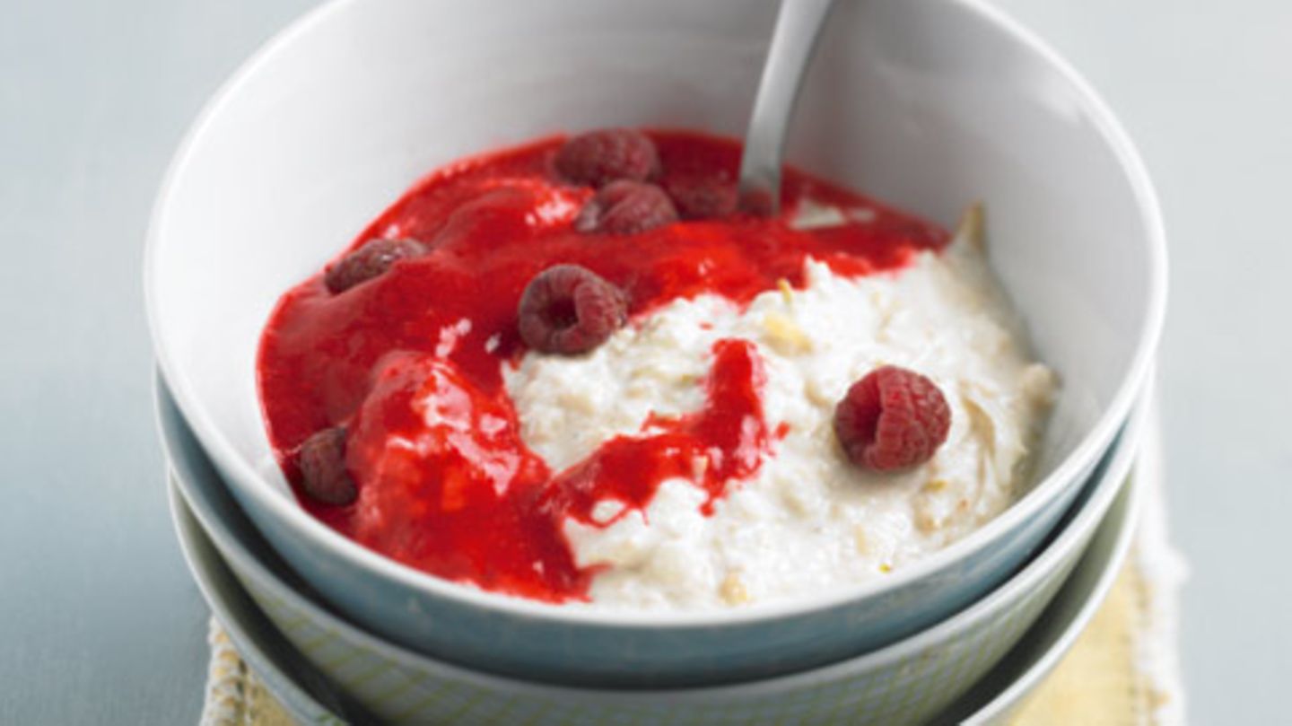 Birchermüsli mit Himbeersauce Rezept