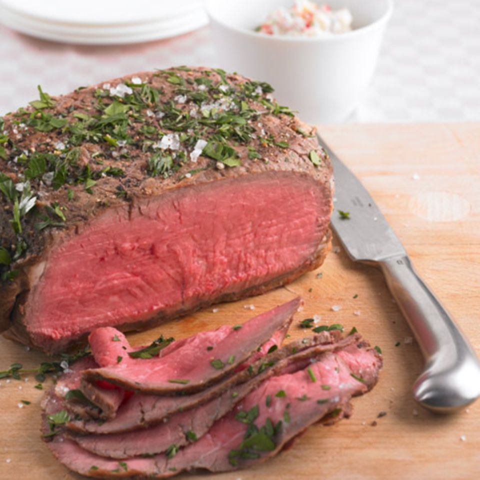 Roastbeef mit Radieschen-Dip
