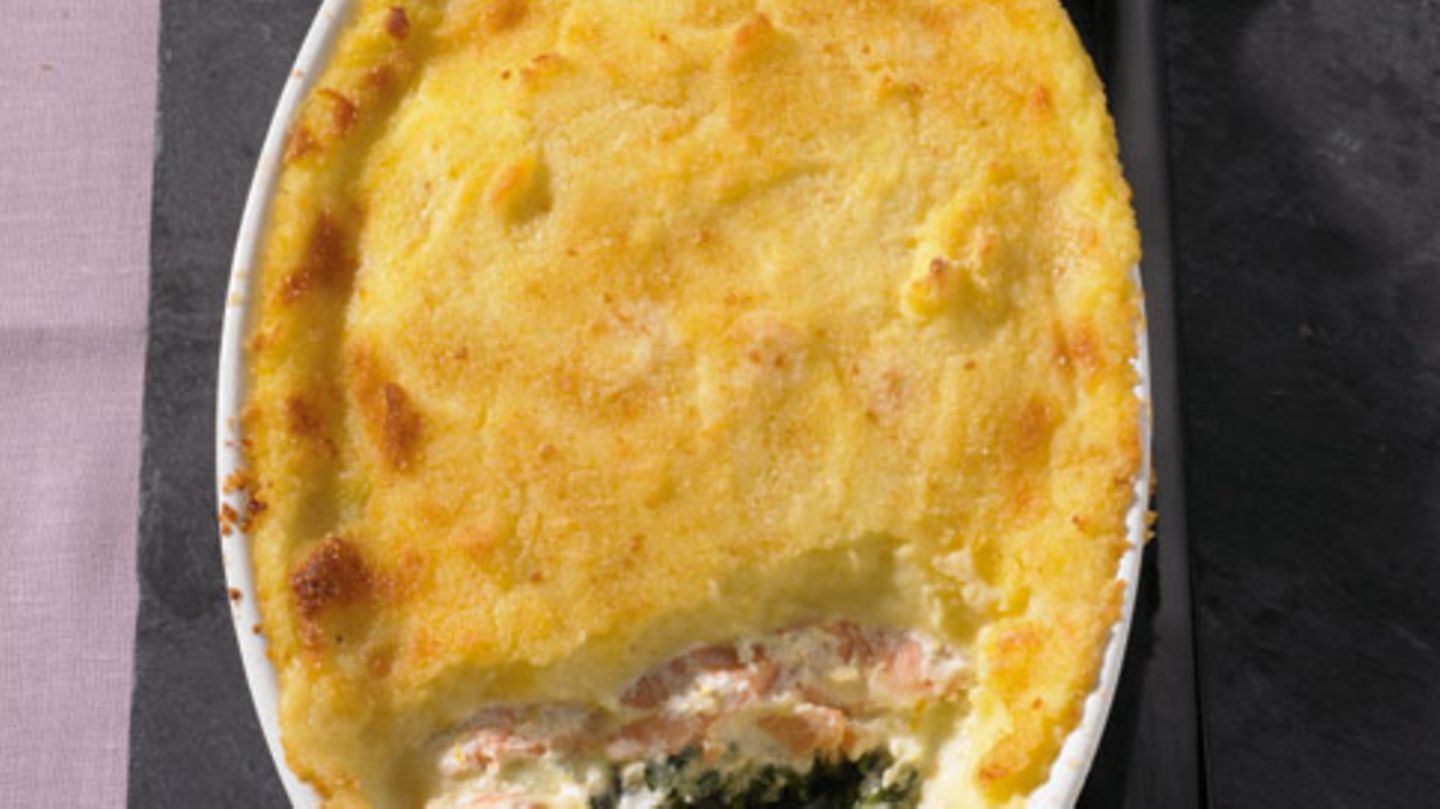 Spinat-Lachs-Auflauf Rezept