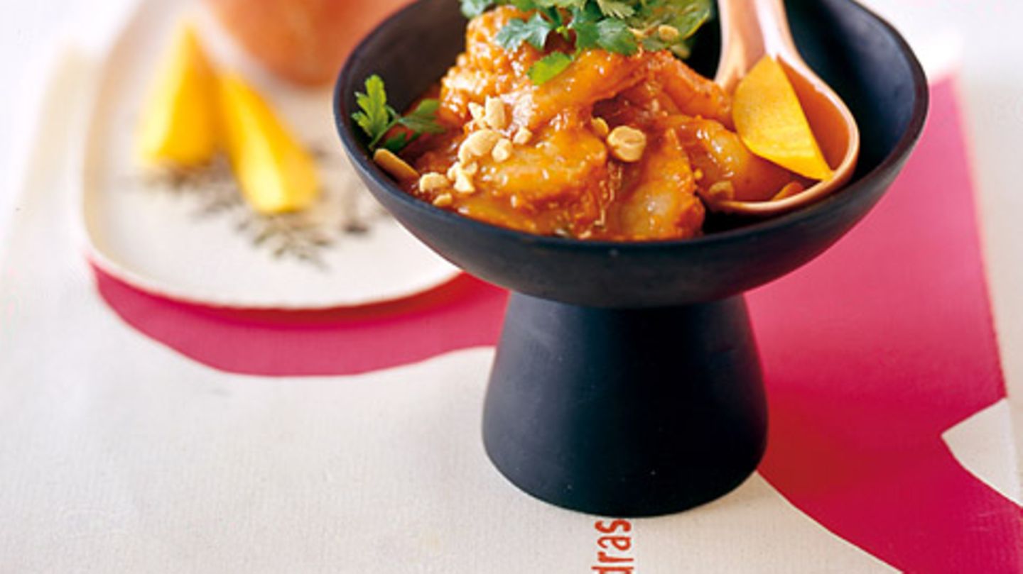 Tomaten-Garnelen-Curry Rezept