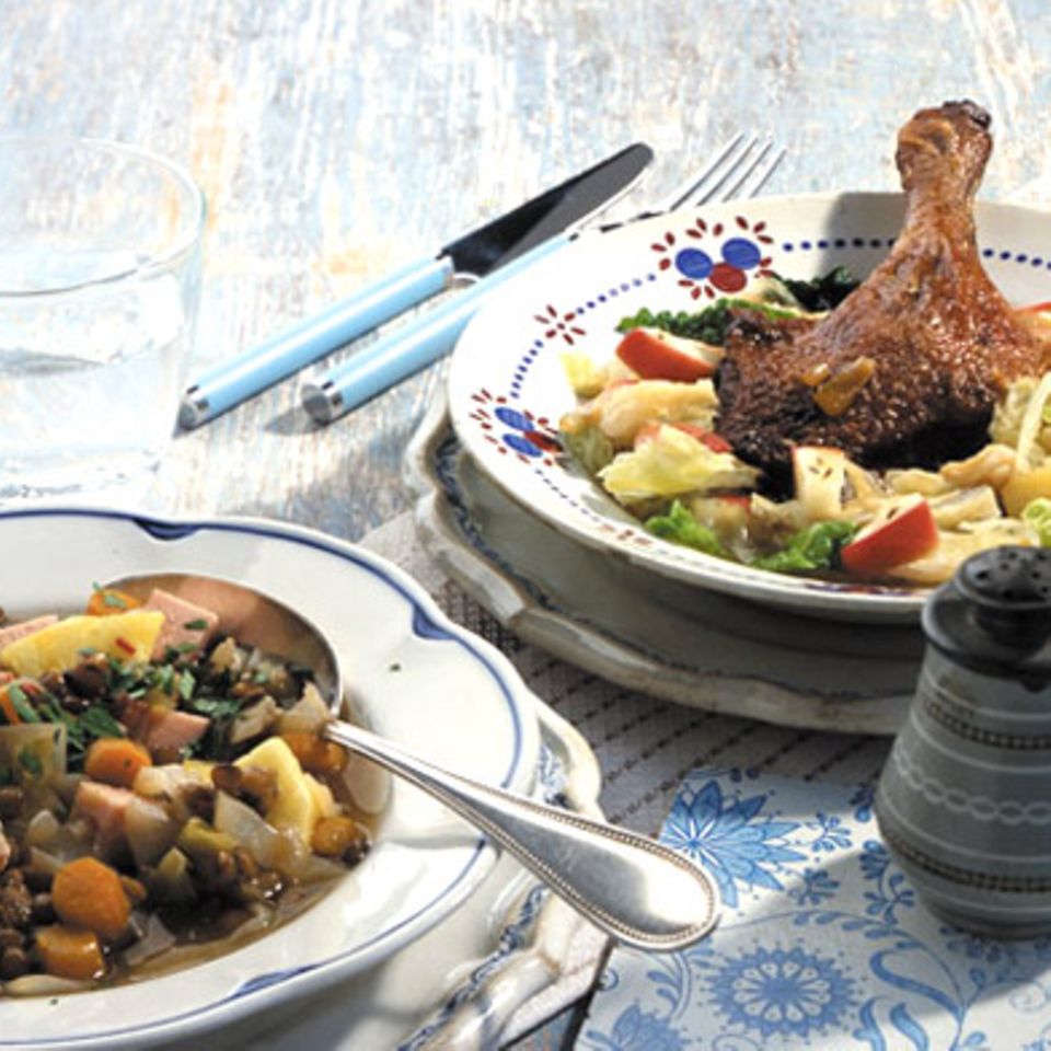 Linseneintopf mit Ananas Rezept - [ESSEN UND TRINKEN]