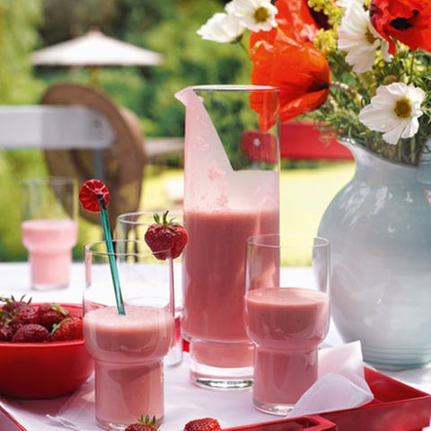 Erdbeer-Smoothie mit Joghurt