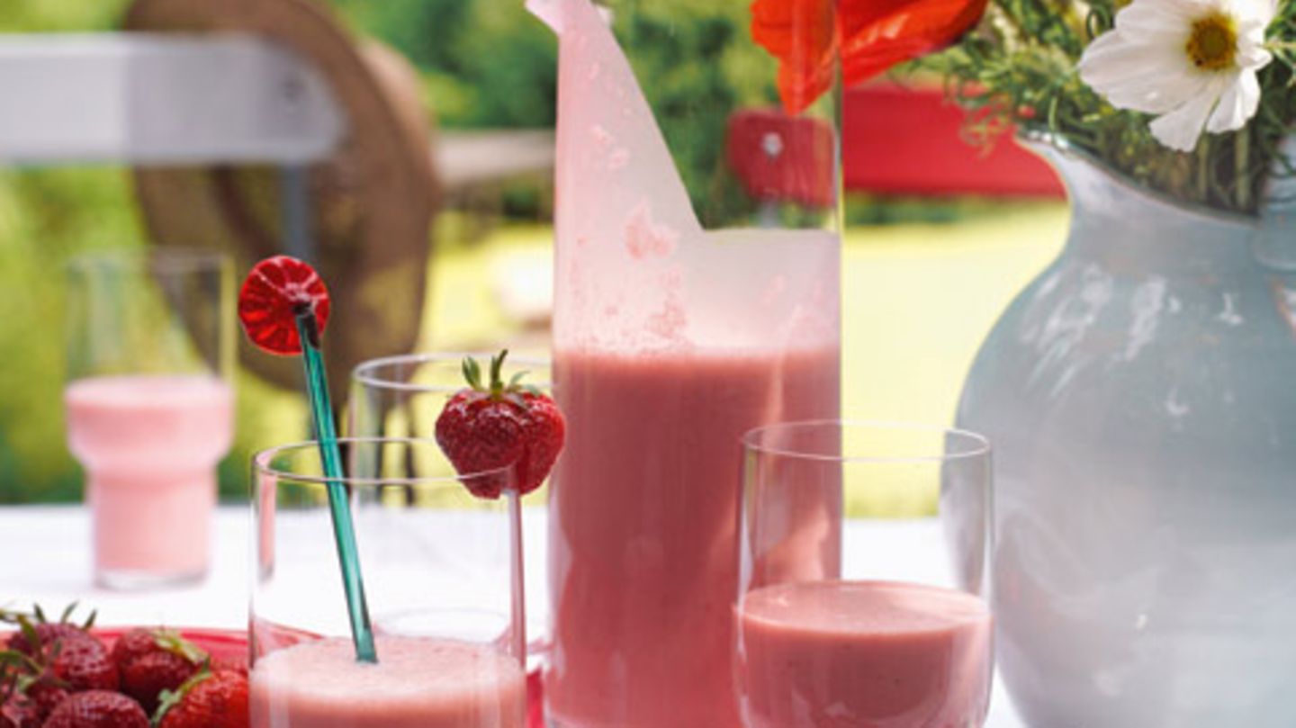 Erdbeer-Smoothie mit Joghurt Rezept - [ESSEN UND TRINKEN]