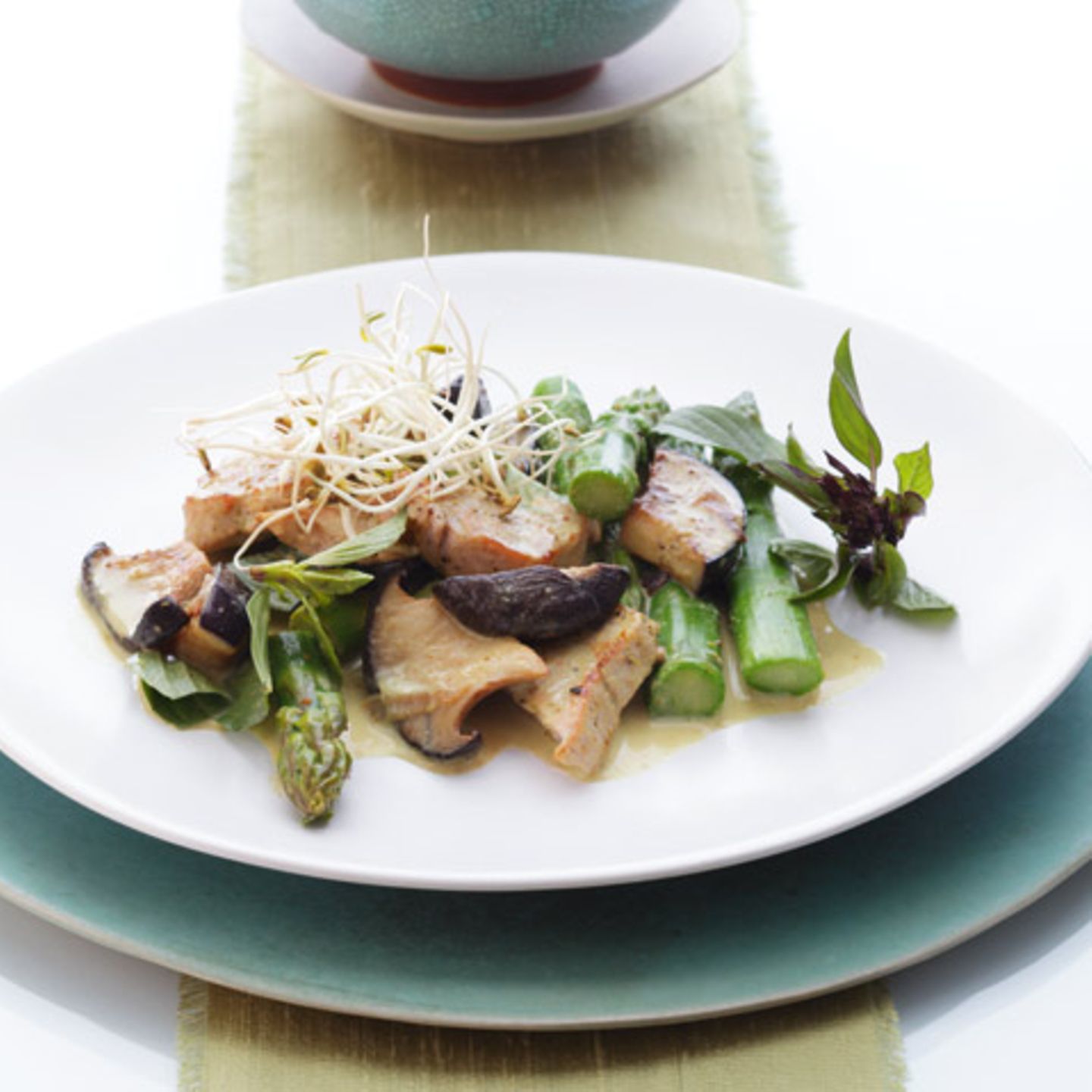 Grünes Spargelcurry