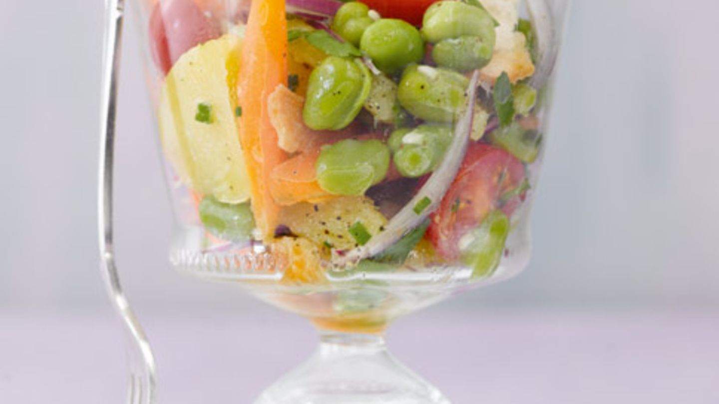 Sommersalat mit Dicken Bohnen Rezept