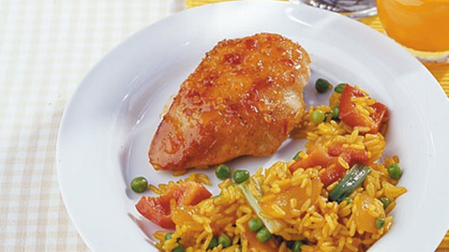 Curryreis mit Hähnchenbrust Rezept - [ESSEN UND TRINKEN]