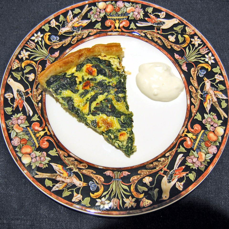 Spinat Feta Quiche Rezept Essen Und Trinken