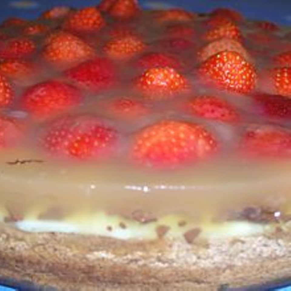 Erdbeer-Pudding-Kuchen