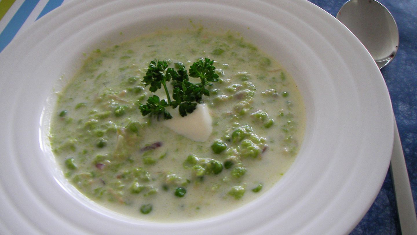 Super-schnelle Erbsensuppe Rezept - [ESSEN UND TRINKEN]