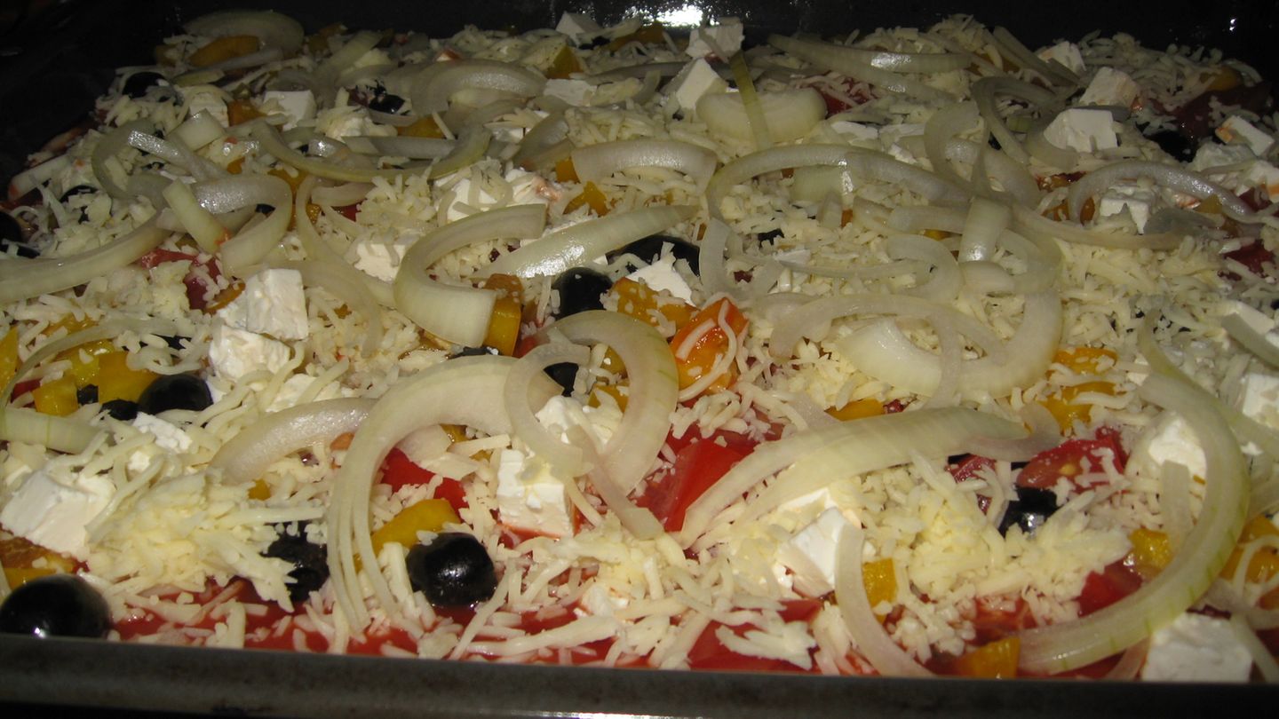 Bunte Gemüsepizza Rezept