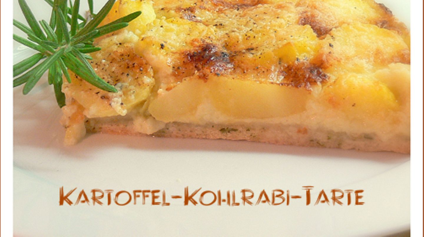 Kartoffel-Kohlrabi-Tarte - Cavolo rapa patata tarte Rezept