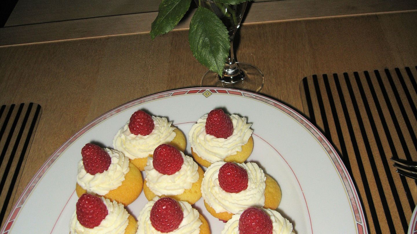Mini-Himbeercupcakes Rezept