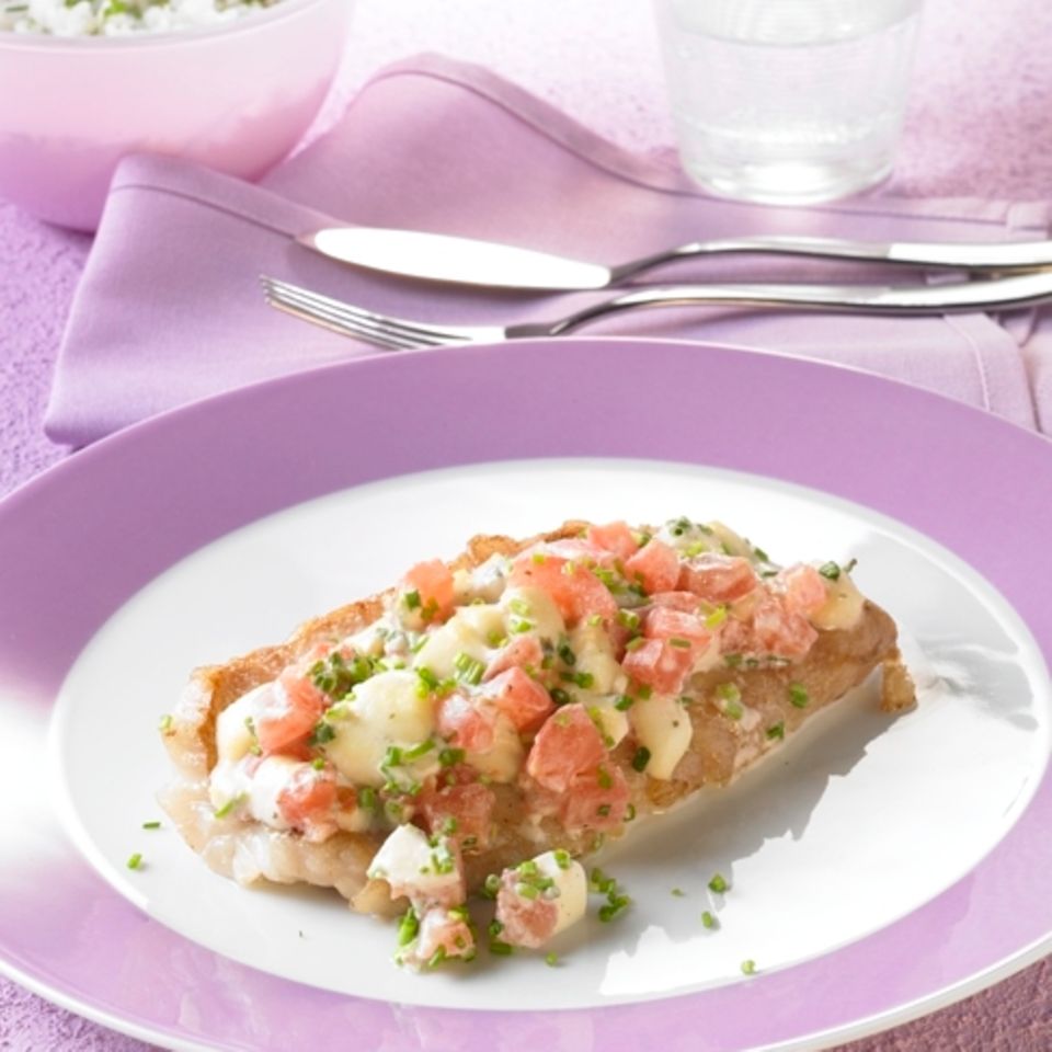 Rotbarschfilets mit Kruste
