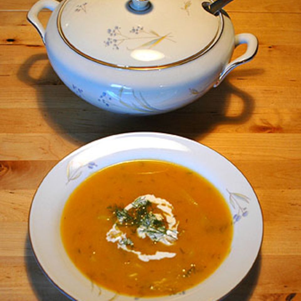 Cremige Kürbissuppe