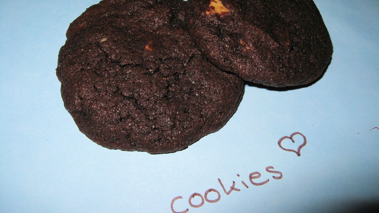 Chewy Double Chocolate Chip Cookies Rezept