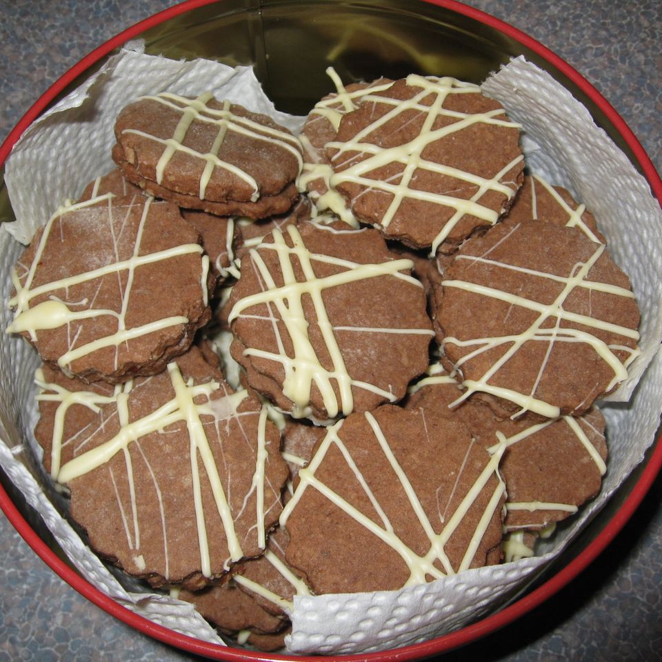 Schoko-Himbeer-Kekse